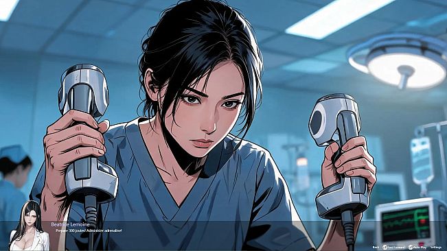Cold Beauty Doctor Kneels to Submit