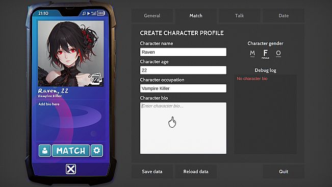 Match, Talk, Date! - A modern dating sim!