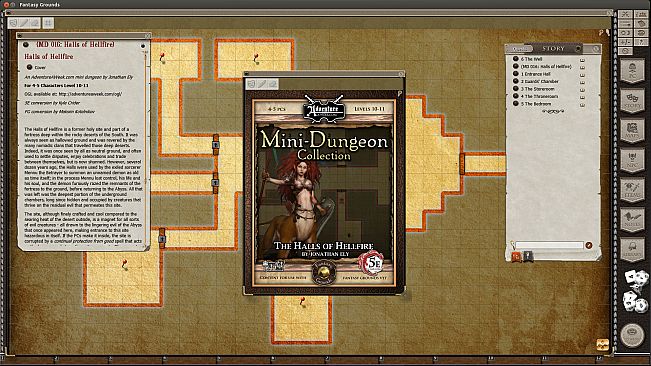 Fantasy Grounds - Mini-Dungeon #016: The Halls of Hellfire (5E)
