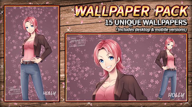 Learn Japanese To Survive! Kanji Combat - Wallpaper Pack