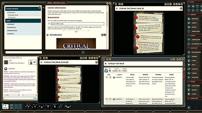 Fantasy Grounds - Critical Fails Deck