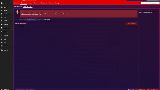 Football Manager 2019 Touch - All Players Interested