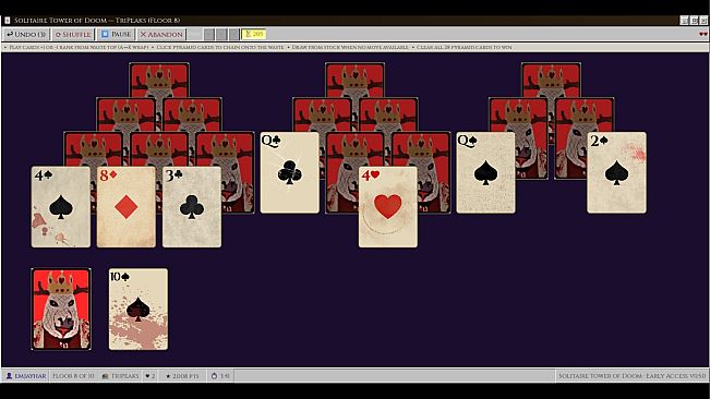 The Solitaire Tower of Doom