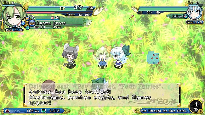 Player & Partner character "Daiyosei" (Touhou Genso Wanderer -Reloaded-)