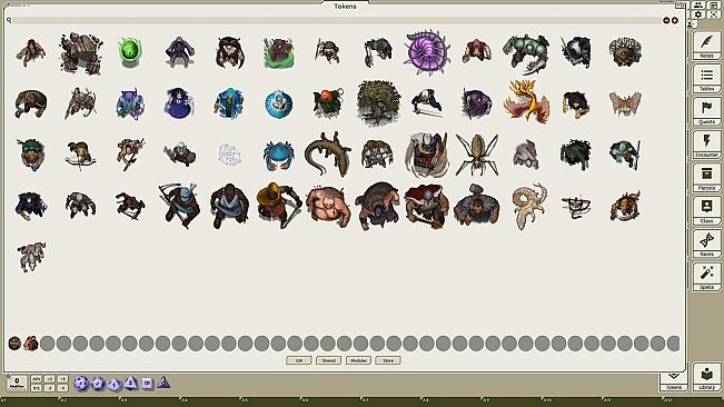 Fantasy Grounds - Devin Night: Tome of Beasts Pack 4 – Eleinomae–Goatman (Token Pack)