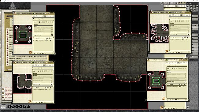 Fantasy Grounds - Pathfinder RPG - Flip-Tiles - Dungeon Crypts Expansion