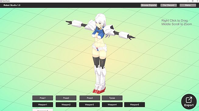 Gundam Girl Studio for VRChat and Vroid