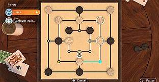 3in1 Game Collection: Backgammon + Checkers + Mills