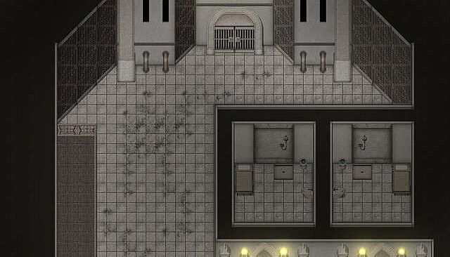 RPG Maker MZ - KR Gothic Prison Tileset