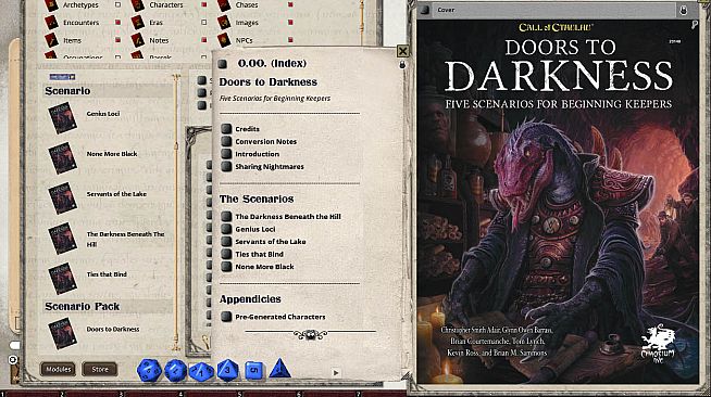 Fantasy Grounds - Doors to Darkness (CoC7E)