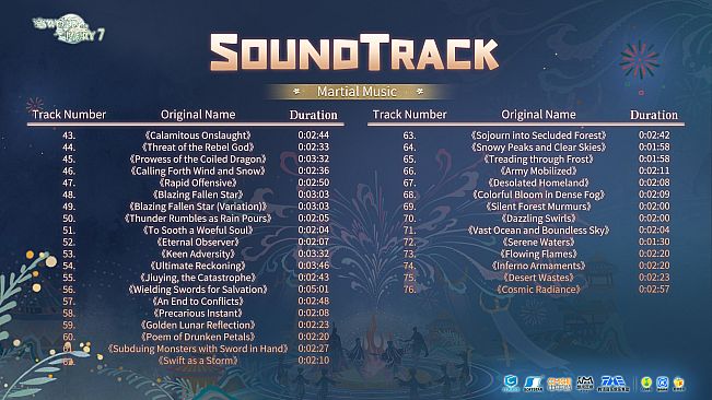 Sword and Fairy 7 Soundtrack