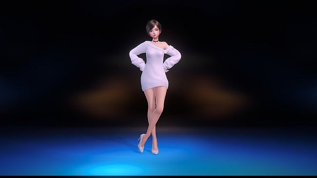 Angel Legion-DLC Off-Shoulder Sweater (White)
