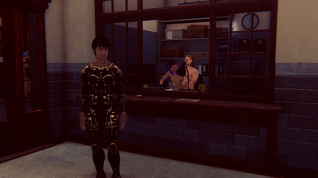 Cyberpunk men for Fuck in police