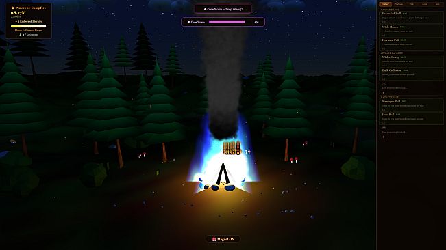 The Throwing Pinecones Into A Campfire Game