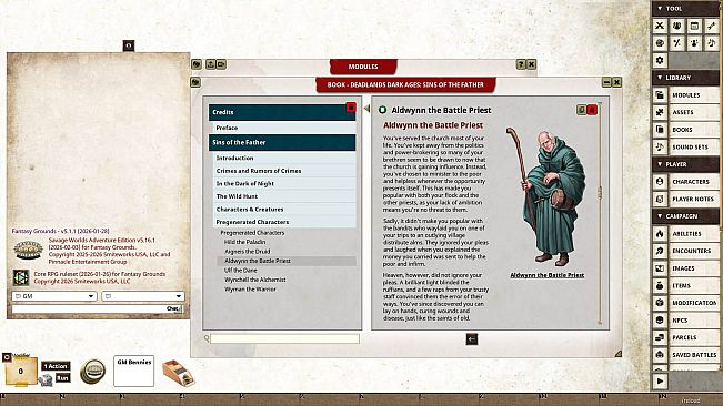 Fantasy Grounds - Deadlands: Dark Ages - Sins of the Father