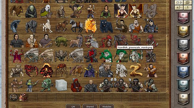 Fantasy Grounds - Creature Collection 4E - Heroic 1 Token Pack