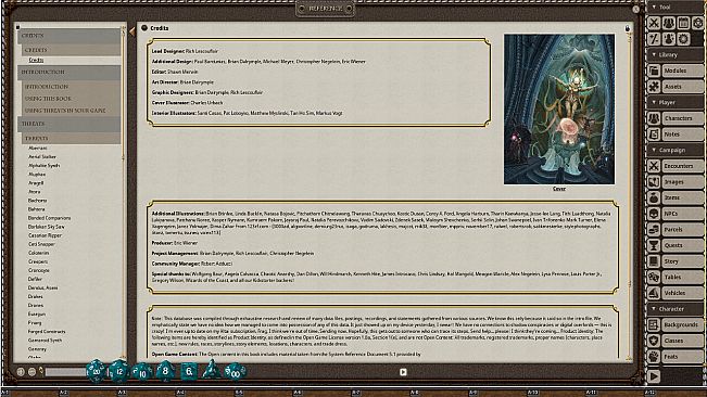Fantasy Grounds - Esper Genesis 5E Threats Database