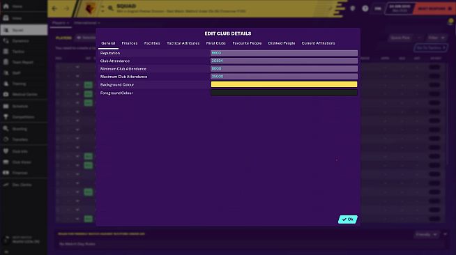 Football Manager 2020 In-game Editor