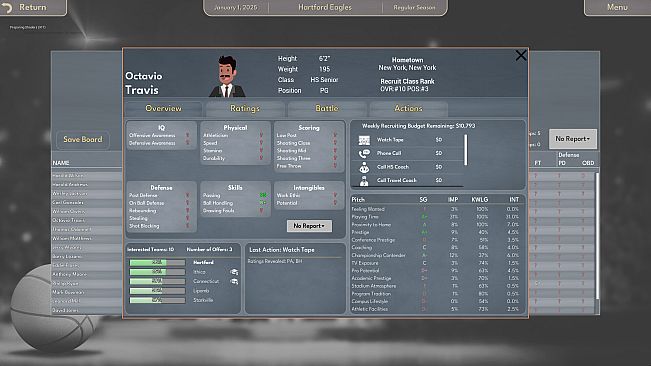 College Basketball Manager