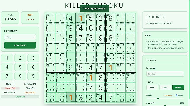Endless Killer Sudoku