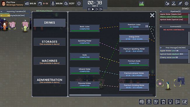 Fizz Flow: Factory Management