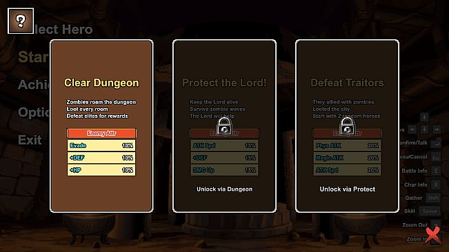 Pixel Three Kingdoms: Zombie Dungeon