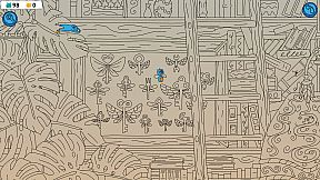 Hidden Capybaras with Orange in the Whimsical Library