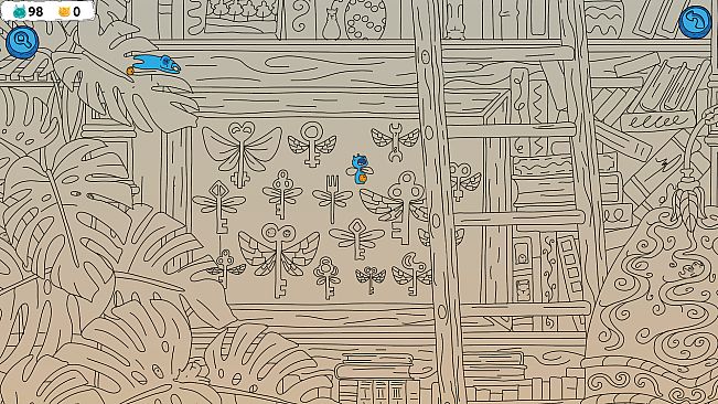 Hidden Capybaras with Orange in the Whimsical Library