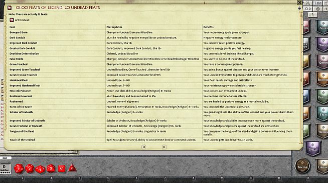 Fantasy Grounds - Feats of Legend: 20 Undead Feats (PFRPG)