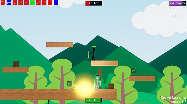 Stick Figure Combat - Rocket Launcher