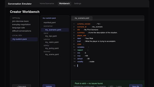 Conversation Simulator