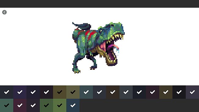 Pixel Art Monster - Color by Number