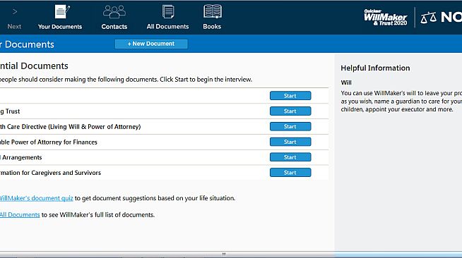 Quicken WillMaker & Trust 2020