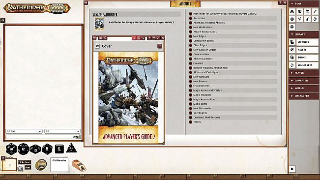 Fantasy Grounds - Pathfinder for Savage Worlds Advanced Player's Guide 2