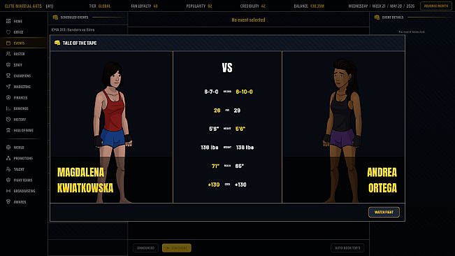 MMA Sim King