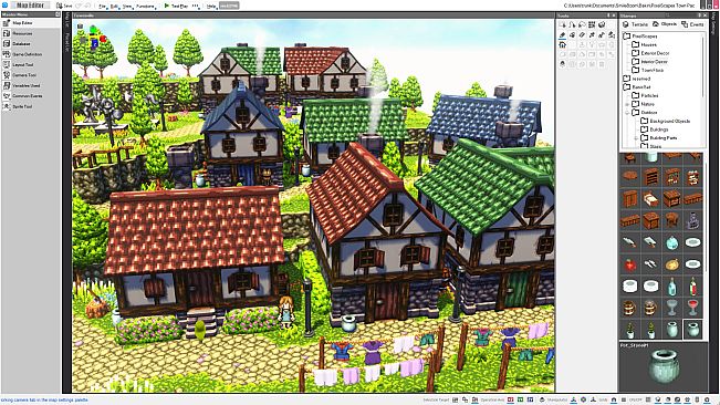 RPG Developer Bakin PixelScapes Town Pack