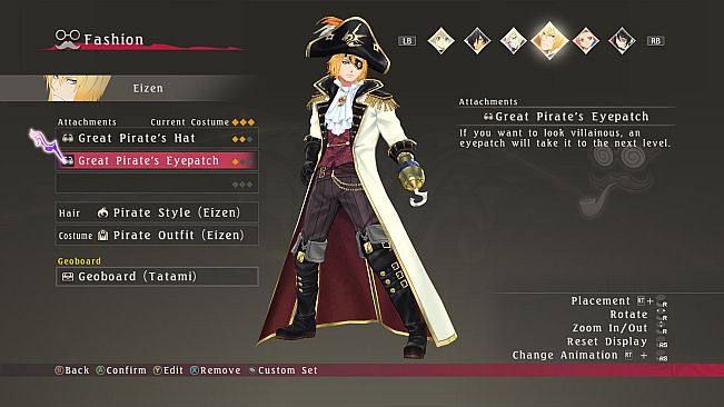 Tales of Berseria - Pirate Costumes Set
