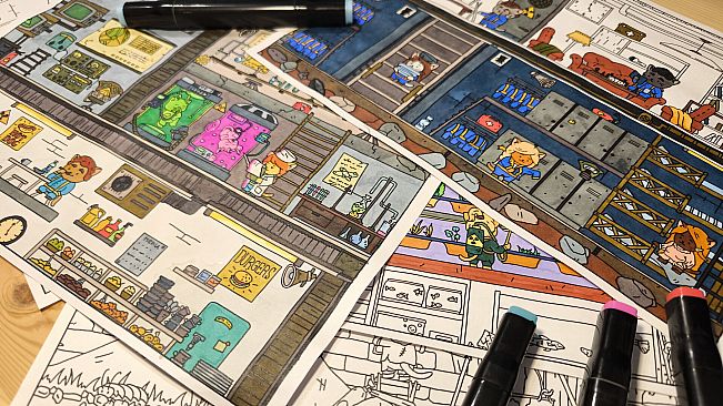 FIND ALL: Bunker - Coloring Book