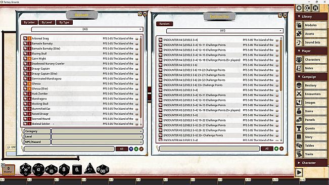 Fantasy Grounds - Pathfinder Society Scenario #5-05: The Island of the Vibrant Dead