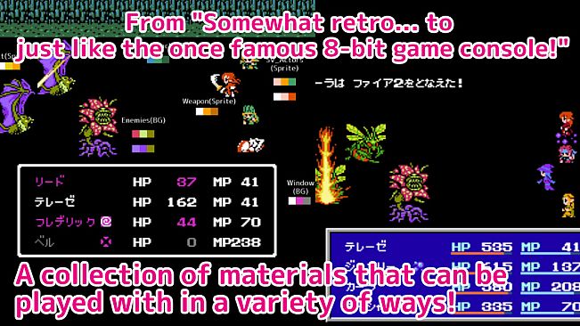 RPG Maker MV - 8bit Retro Graphic Materials All-in-One Pack