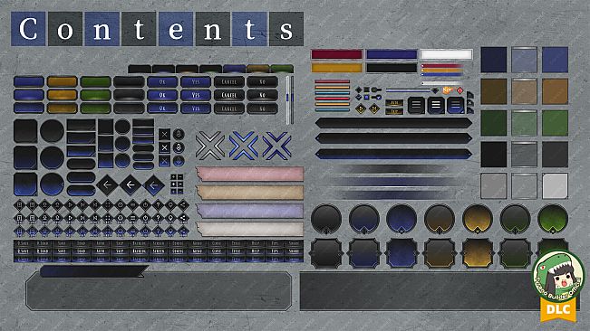 Tyrano Builder - Visual Novel GUI Pack #2 Color-Blue [kopanda UI]