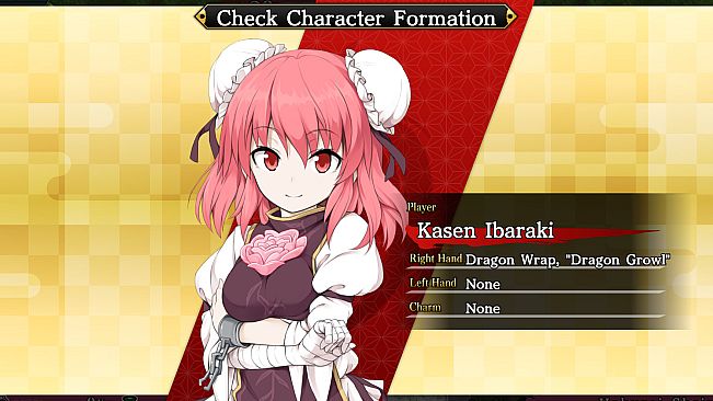 Player character "Kasen Ibaraki" (Touhou Genso Wanderer -Reloaded-)