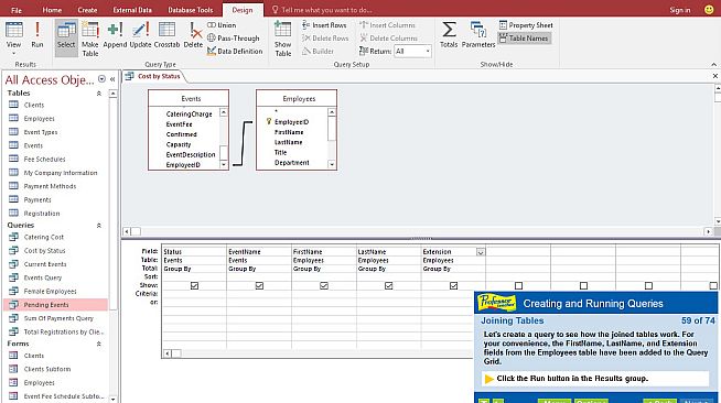 Professor Teaches Access 2016