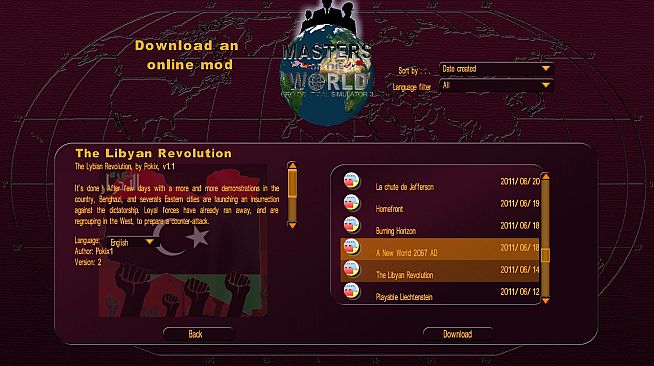 Modding Tool Add-on for Masters of the World