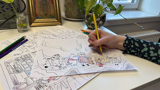 Moomintroll: Winter's Warmth - Digital coloring book
