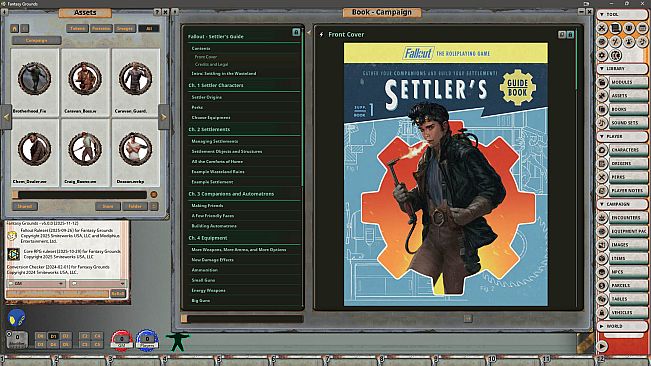 Fantasy Grounds - Fallout RPG - Settler's Guide Book