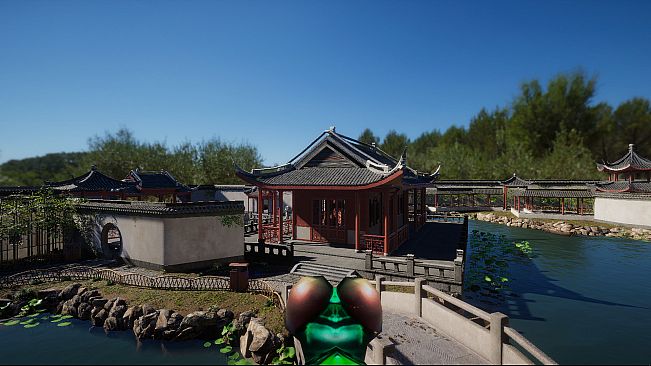 VR Chinese Garden Tour (HD): Flying as a dragonfly