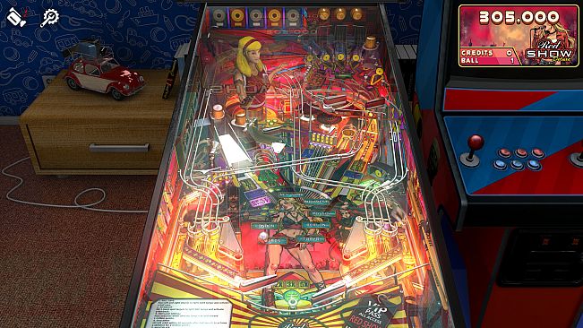 Zaccaria Pinball - Red Show Deluxe Pinball Table