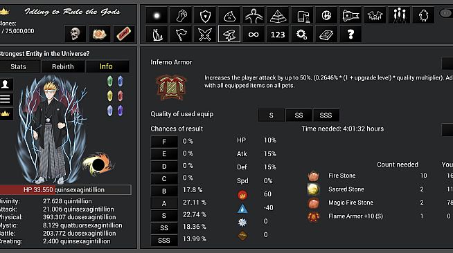Idling to Rule the Gods