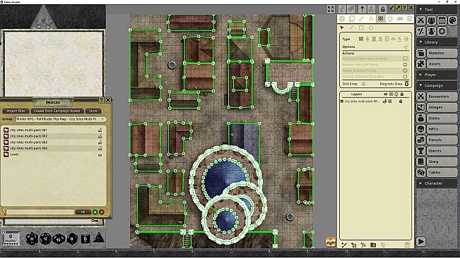 Fantasy Grounds - Pathfinder RPG - Pathfinder Flip-Mat: City Sites Multi-Pack
